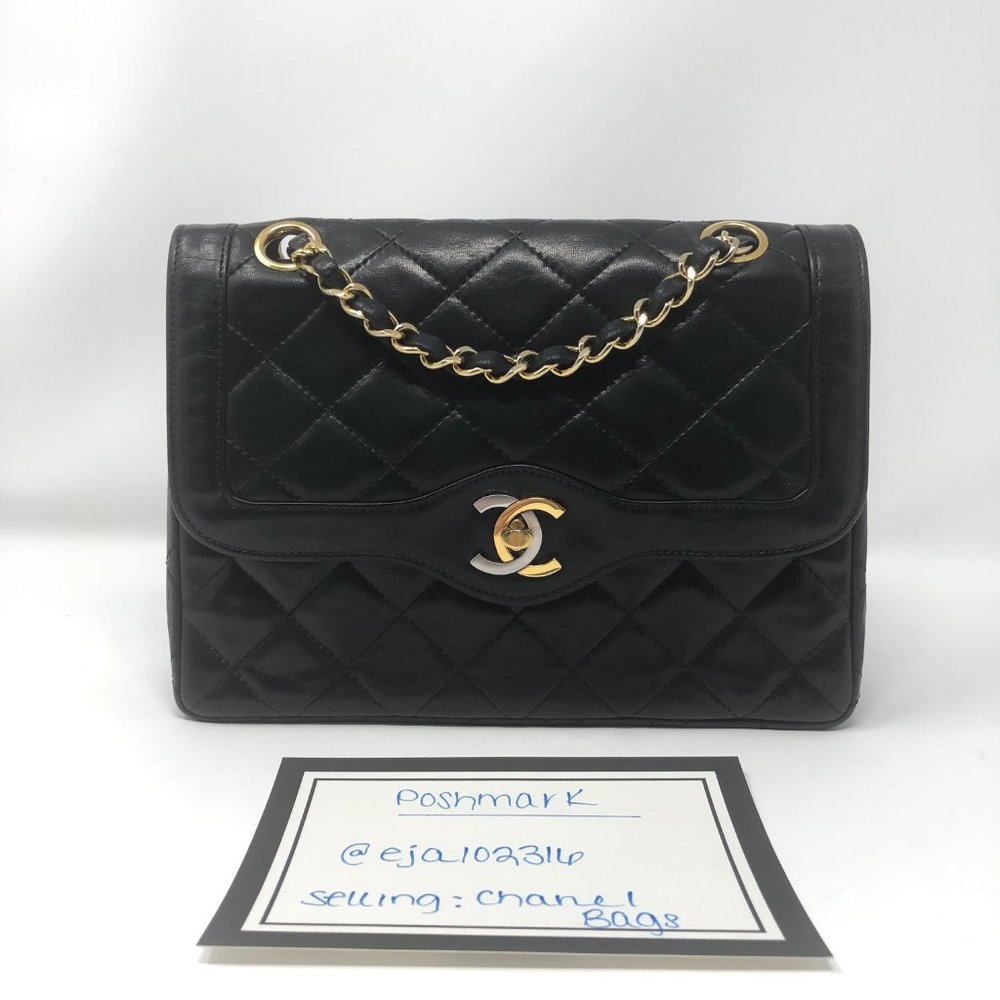 CHANEL Small Black Vintage Paris Double Flap